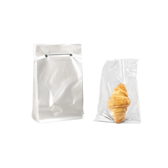10" x 18.7" x 1.3" Clear Wicketed Poly Bags