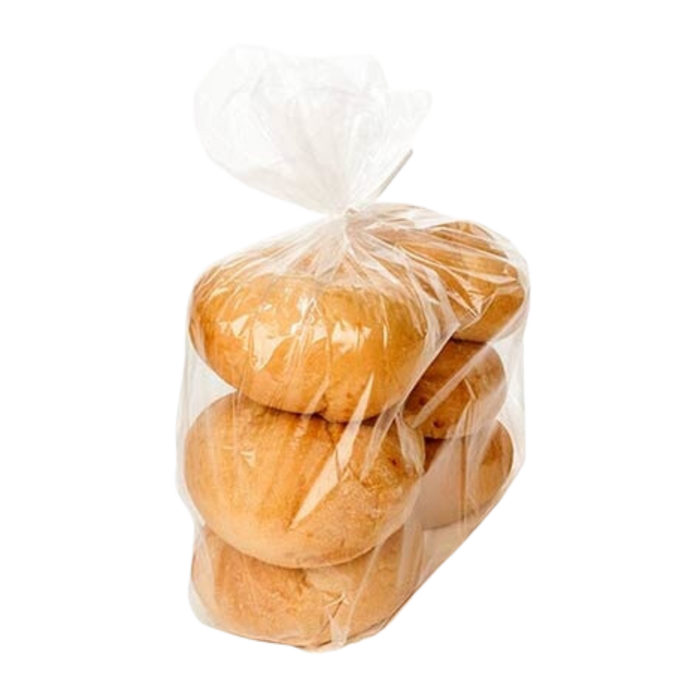 8 lb Clear Side Gusseted Poly Bag