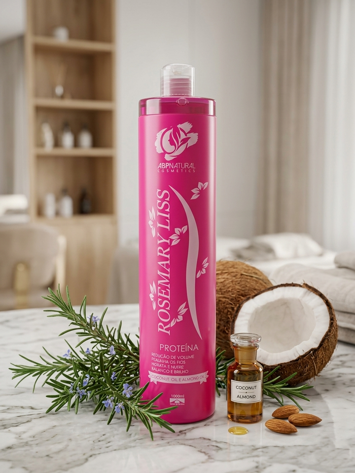 ABPNATURAL COSMETICS Rosemarry Liss Brazilian Straightening Hair Treatment 1000 ml - DOKAN