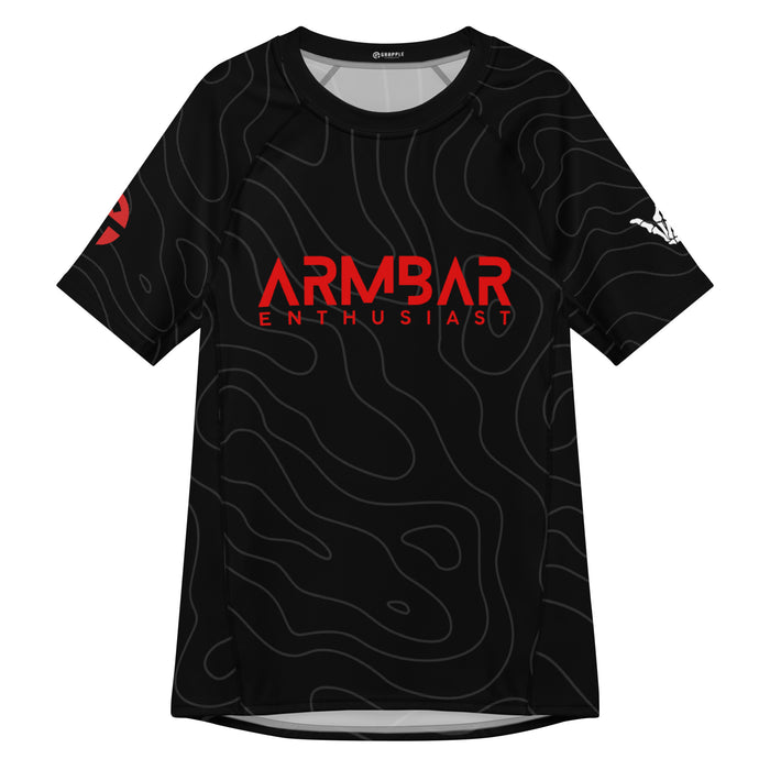Armbar Enthusiast Men’s Rash Guard Black