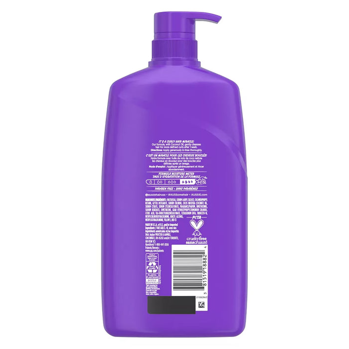Aussie Miracle Curls Shampoo with Coconut Oil - 26.2 oz - 4 Pack