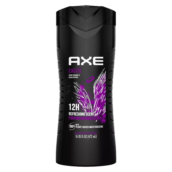 Axe Body Wash Excite 16 oz - 4 Pack