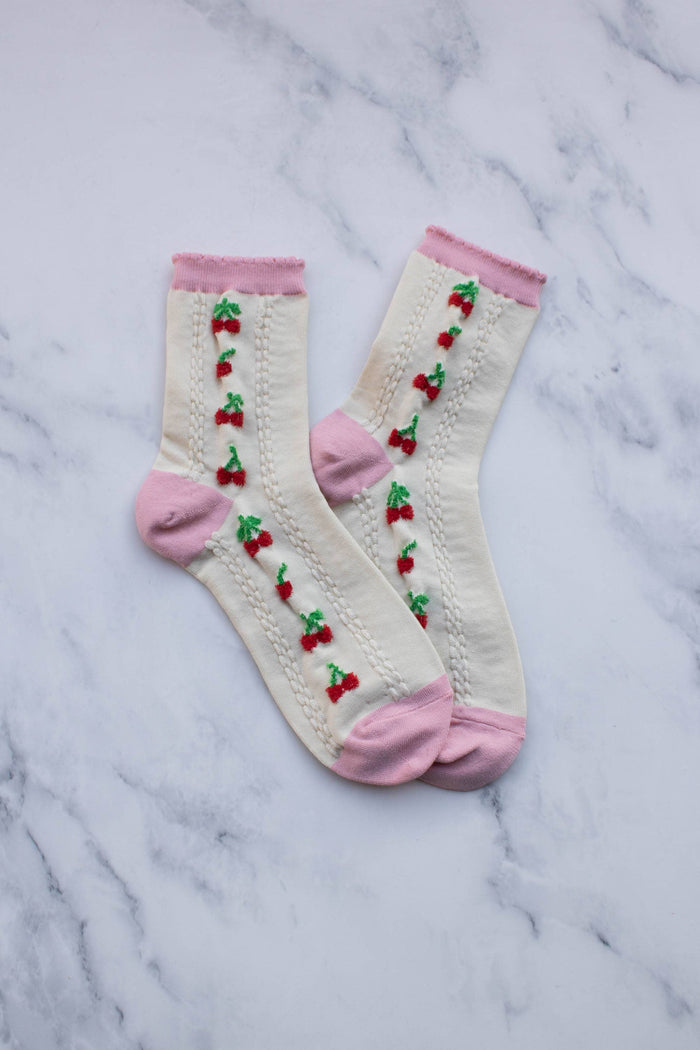 Cherry Dream Casual Socks … Premium