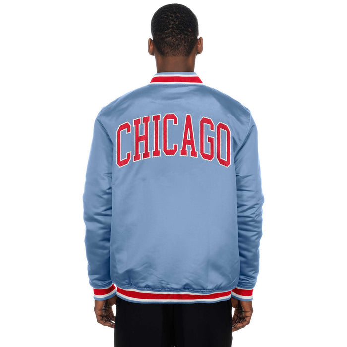 Chicago Cubs New Era Blues Alternate Satin Snap Jacket