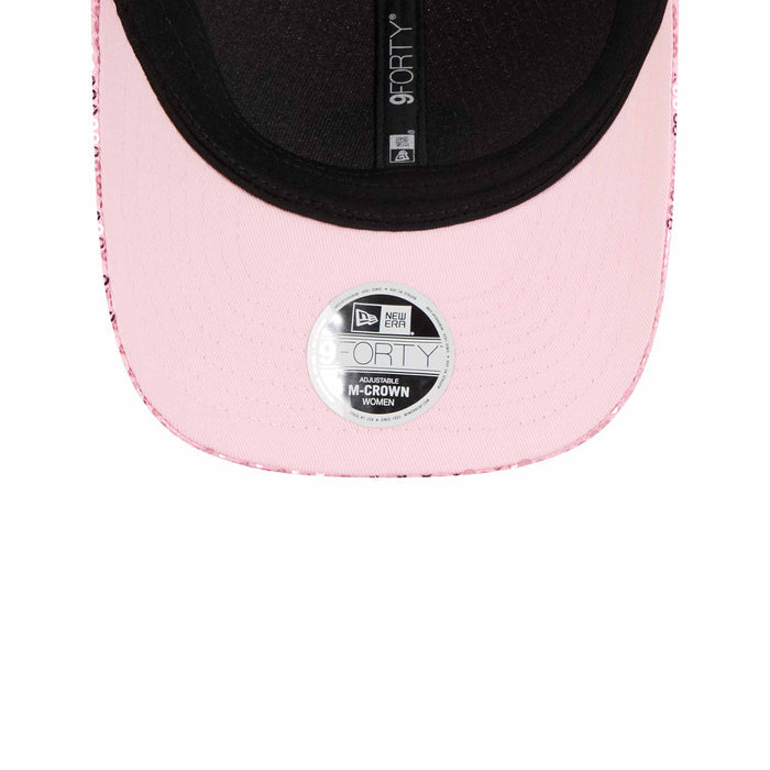 Chicago Cubs New Era Ladies 9FORTY Pink Bullseye Sequin Adjustable Cap