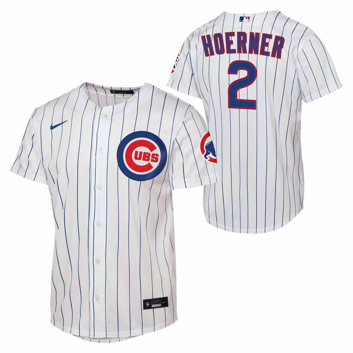 Chicago Cubs Nico Hoerner Nike Youth Home Home Run Jersey