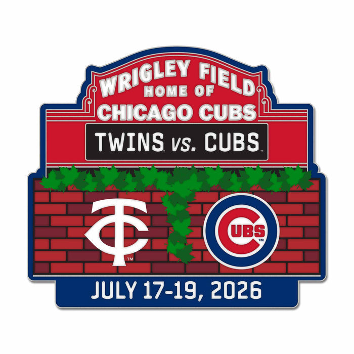 Chicago Cubs vs. Minnesota Twins 2026 Series Pin