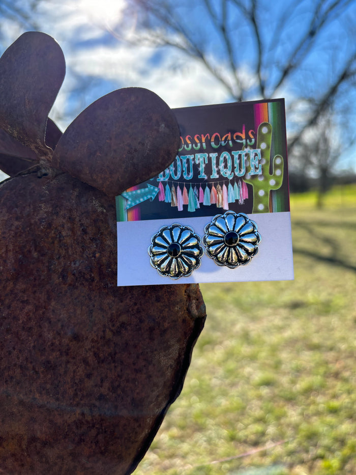 Concho Stud Earrings