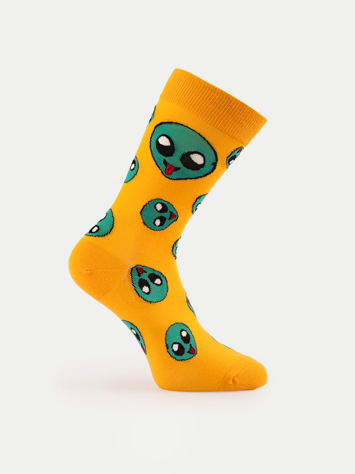 Cosmic Crew Socks | Alien Heads-Image 2