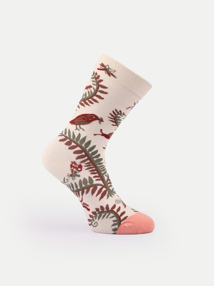 Cosmic Crew Socks | Ferns and Birds-Image 3