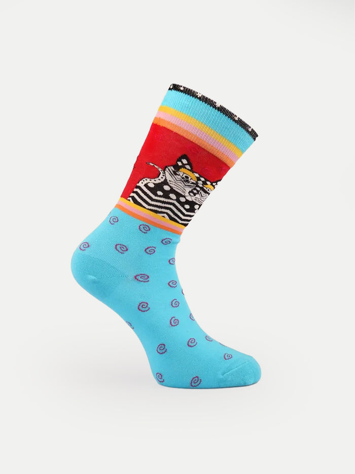 Cosmic Crew Socks | Rainbow Cat-Image 3