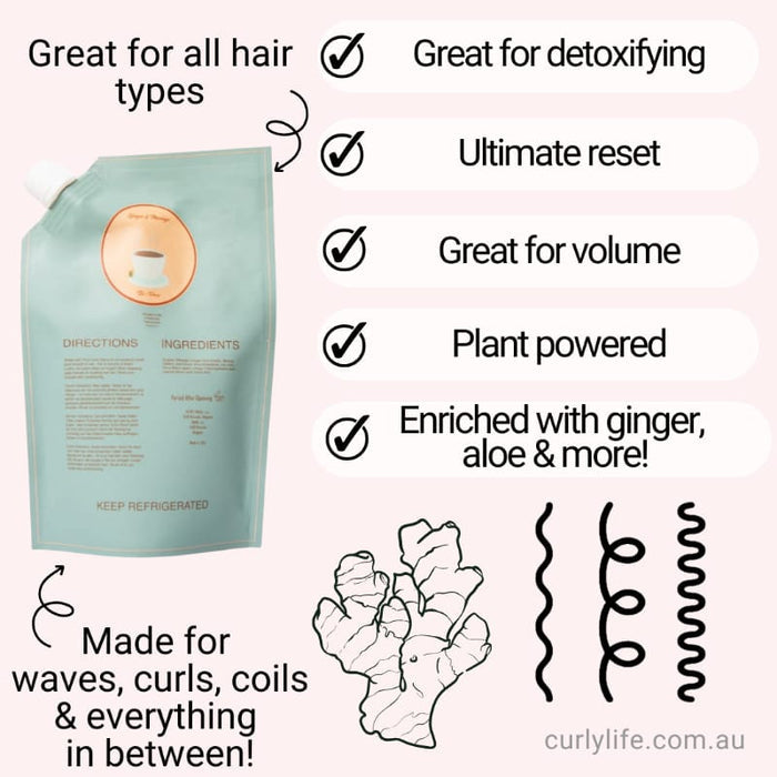 Ecoslay Ginger & Moringa Tea Rinse (8oz/236ml)