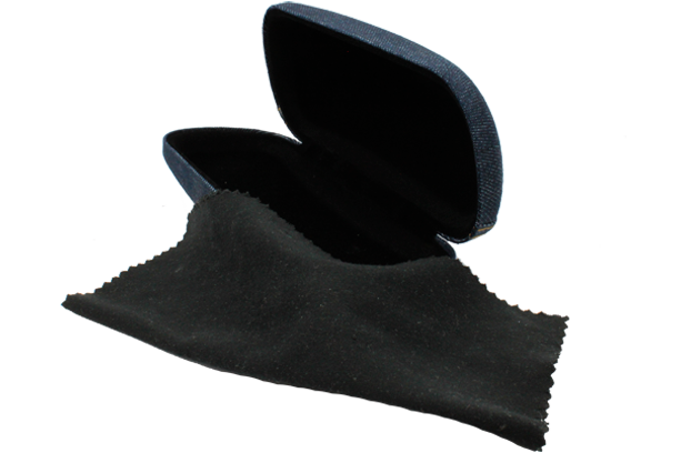 Estuche para lentes color mezclilla