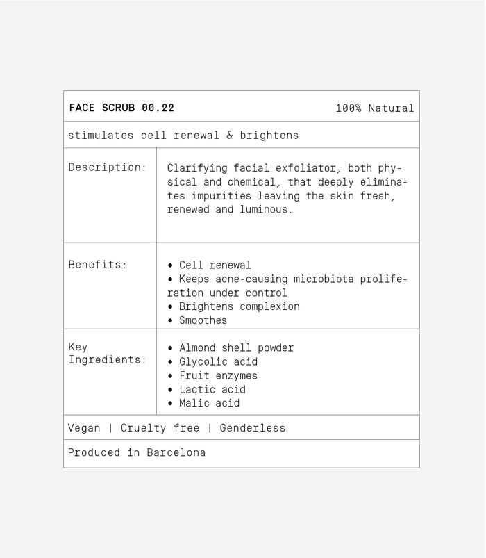 Face Scrub 00.22