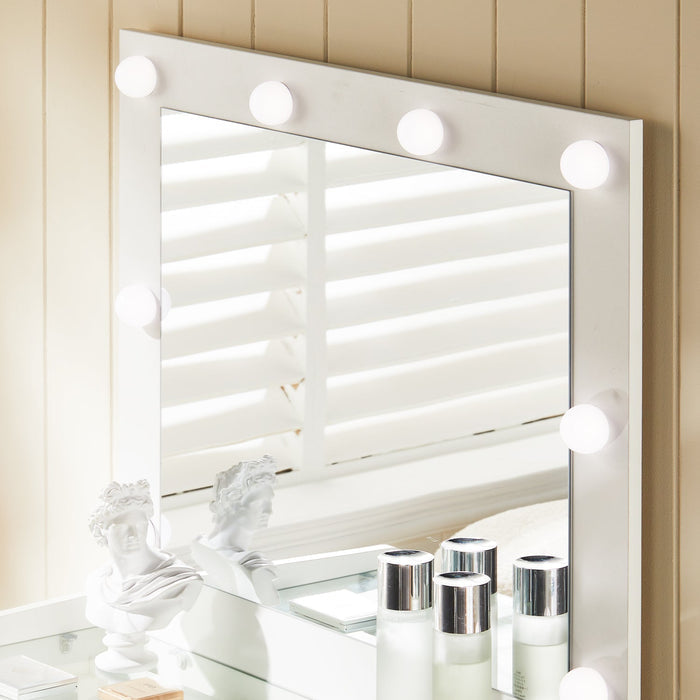 Hollywood Glass Tabletop Dressing Table Set