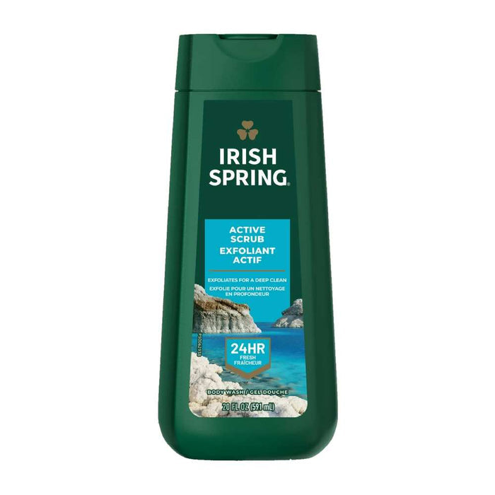 Irish Spring - Active Scrub, Body Wash - 20 Oz - 4 Pack
