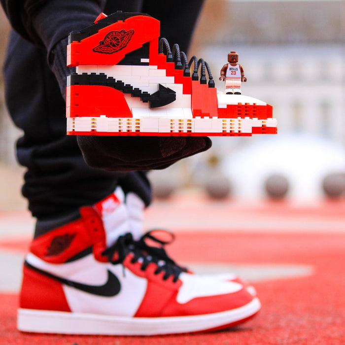 #sneaker bricks# - #hypebrickz# - #sneakergifts# #Custom Air Jordan 1 Chicago LEGO Style
