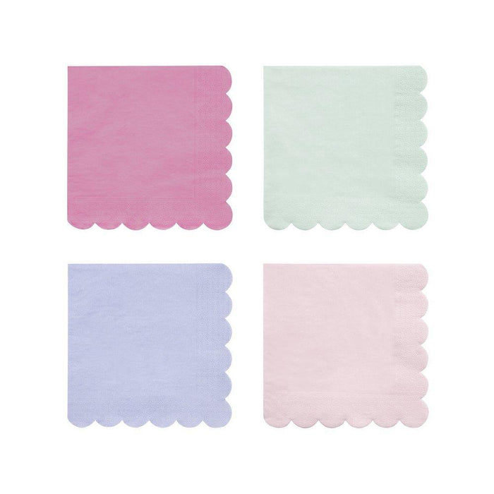 Napkins - Naturally Coloured - Eco Friendly - Scallop Edge - Large