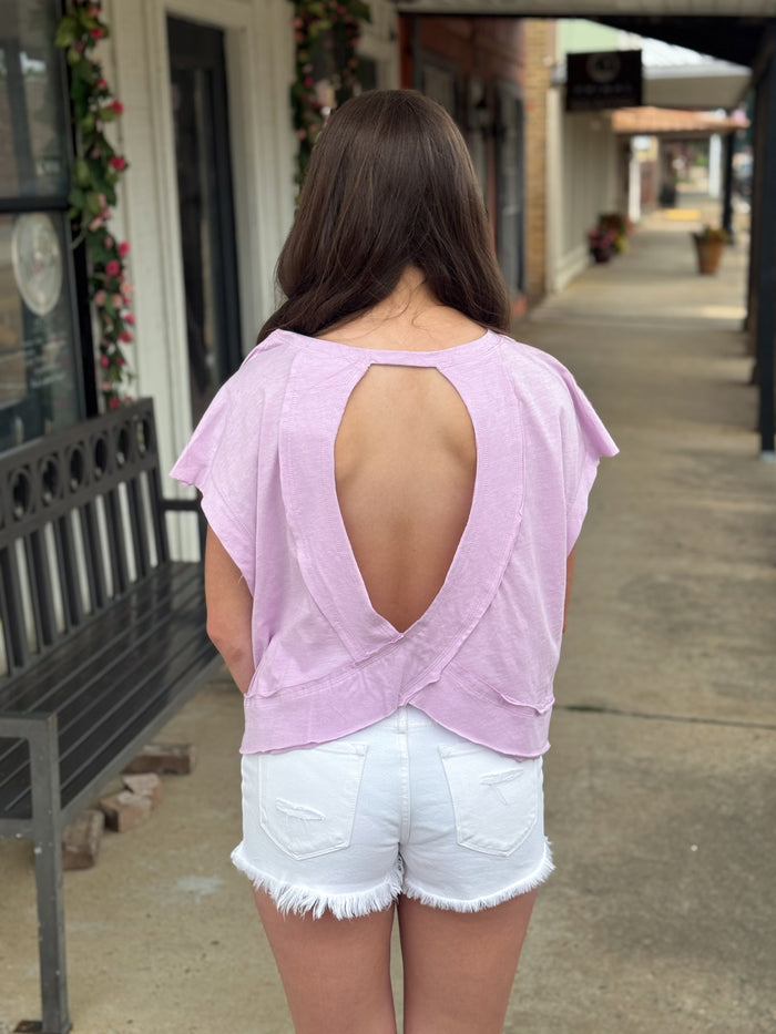 Out & About Top LILAC