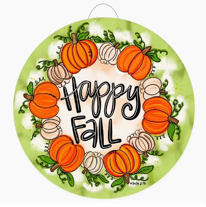 Pumpkins All Around Door Hanger