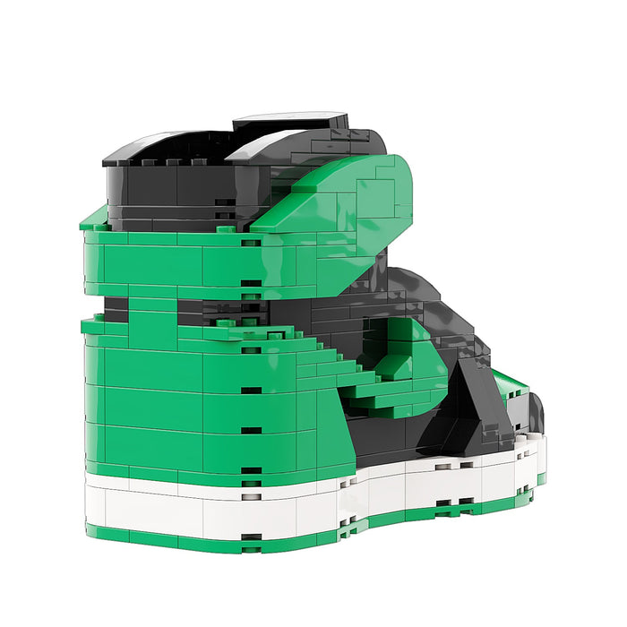 #sneaker bricks# - #hypebrickz# - #sneakergifts# - Custom Nike Air Jordan 1 Pine Green Sneaker LEGO Style