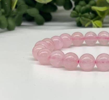 Rose Quartz Stretchable Bracelet 8mm