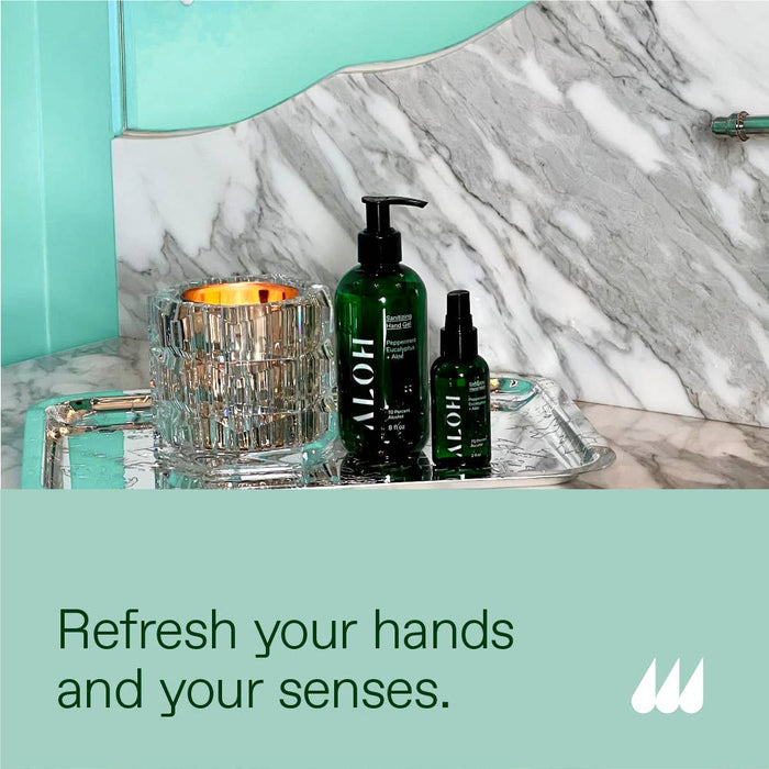 Sanitizing Hand Gel Peppermint Eucalyptus + Aloe