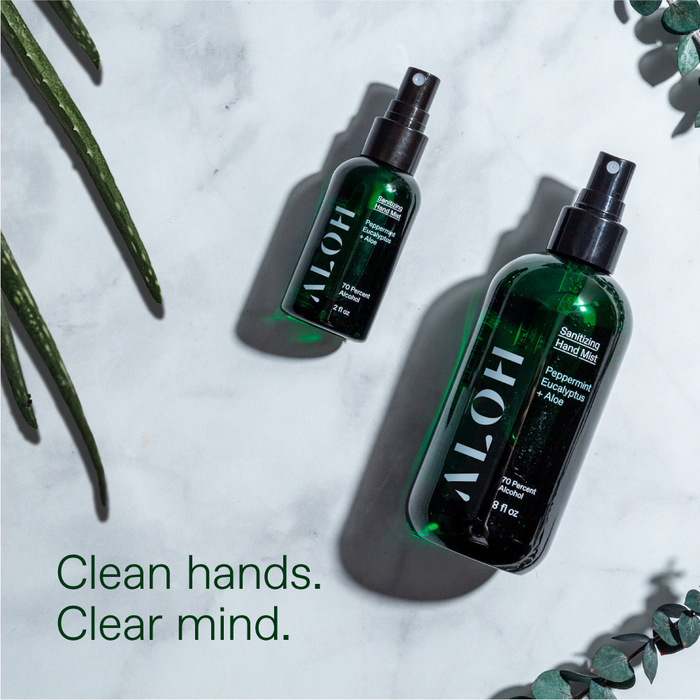 Sanitizing Hand Mist Peppermint Eucalyptus + Aloe