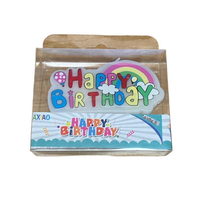 Single Wick Happy Birthday Candle