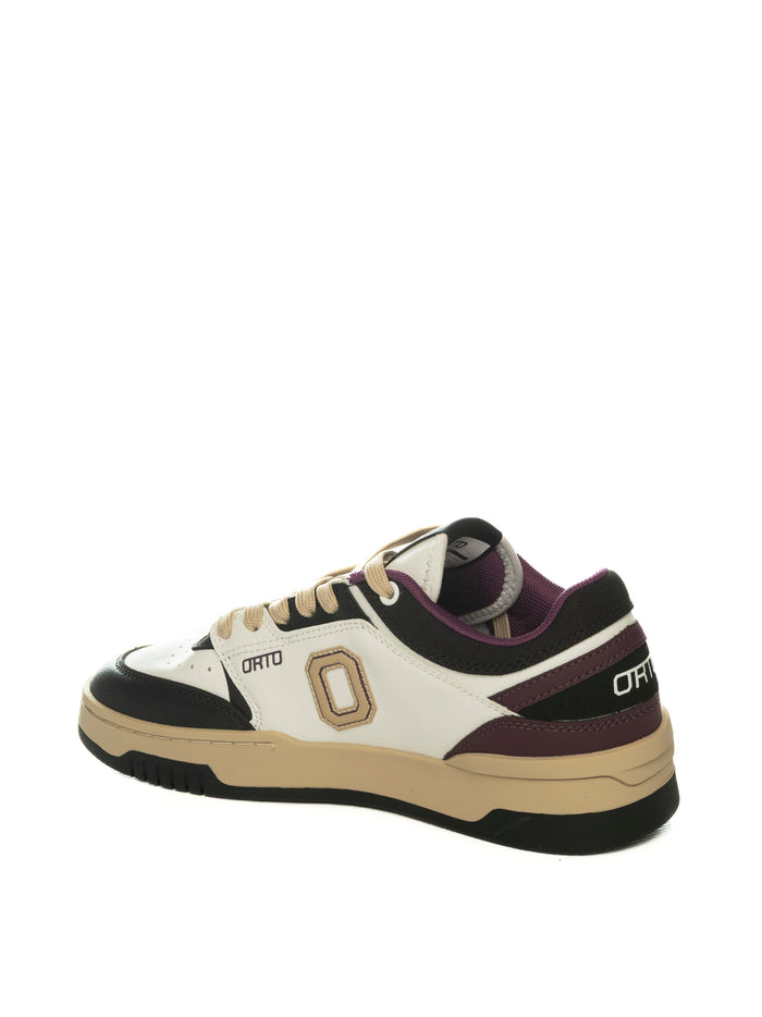 ORTO Sneaker eclipse bianco/nero/viola ECLIPSE D PELLE-VIOLA/BLK/WHI