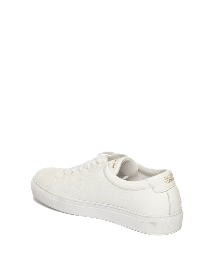 NATIONAL STANDARD Sneaker pelle bianco GRAINED M03.G00-BIANCO