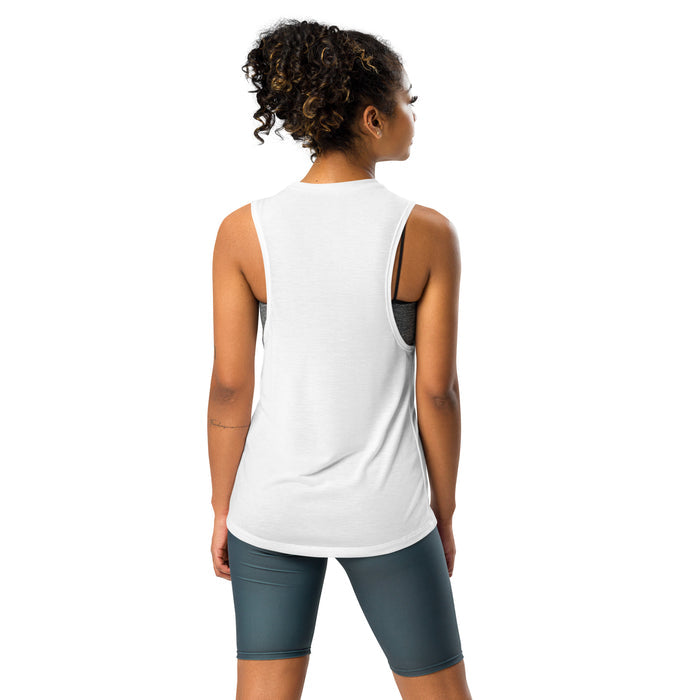 Space Orange K Ladies’ Muscle Tank