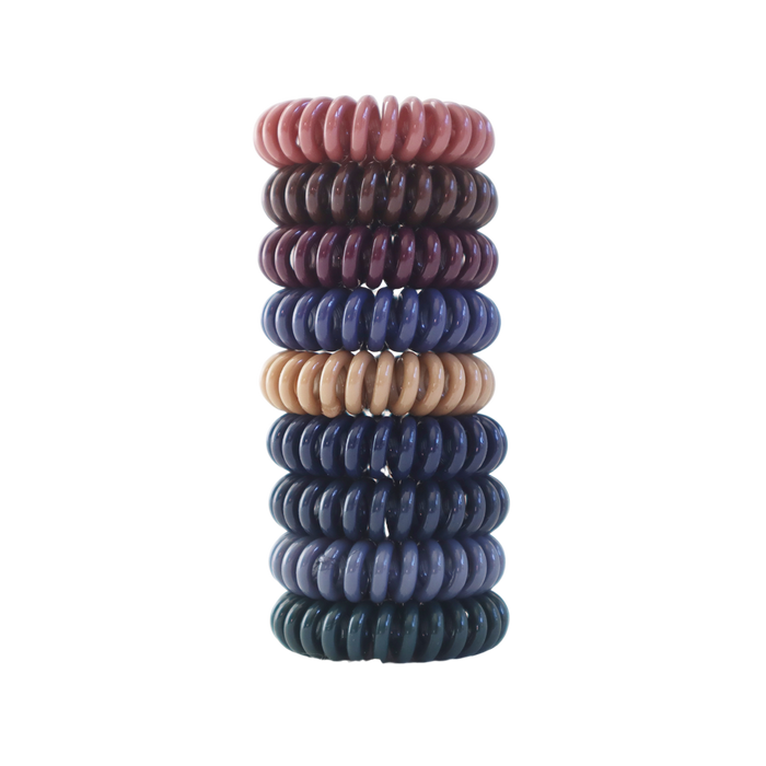 Twist Lock Hair Coil - Deep Tonal 9 Pcs Set
