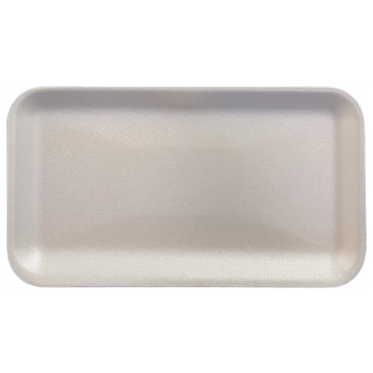 10S White Foam Trays