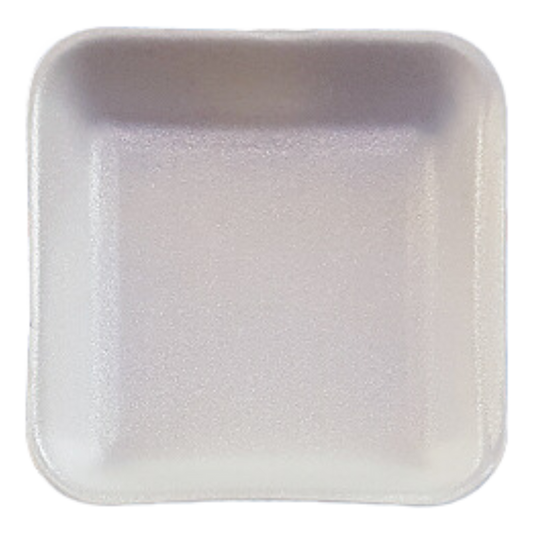 14 White Foam Trays