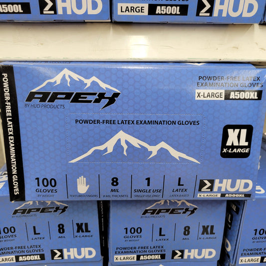 Apex  A500-XL  GLOVES  XL large 8 MIL  Boxs of 100