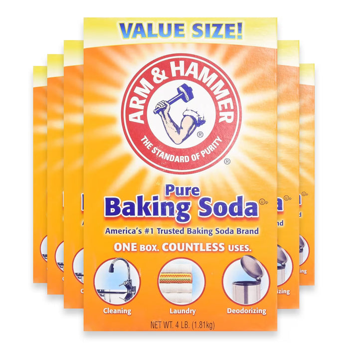 ARM & HAMMER Pure Baking Soda - 4 lb - 6 Pack