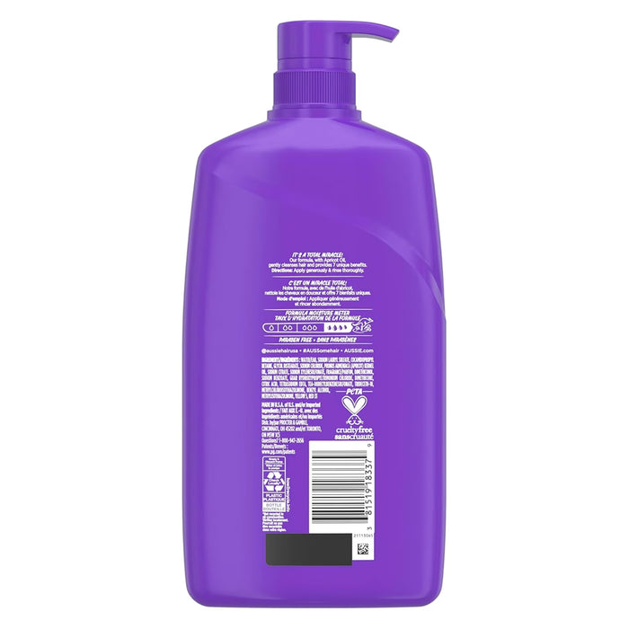 Aussie Total Miracle 7N1 Shampoo with Apricot and Australian Macadamia Oil - 26.2 oz - 4 Pack