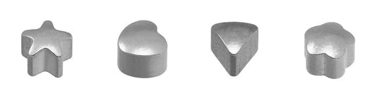 Caflon Silver Assorted Shapes Ear Piercing Studs 12 Pack - Franklins