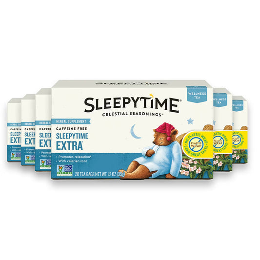 Celestial Seasonings - Sleepytime Extra Wellness Tea - 20 Ct - 6 Pack