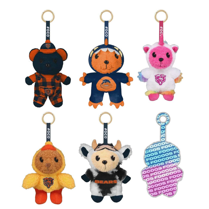 Chicago Bears Mystery Foocoos Plush Bag Charm