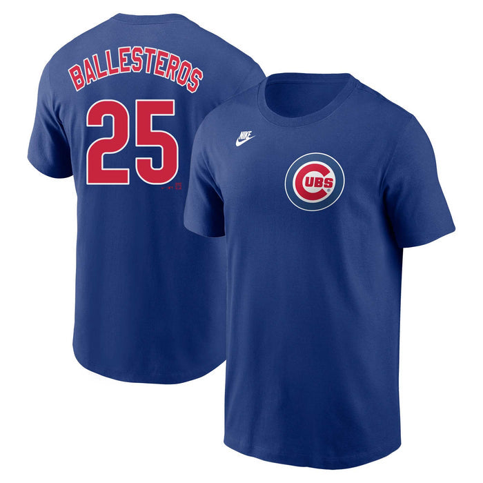 Chicago Cubs Moises Ballesteros Nike Home Name and Number T-shirt