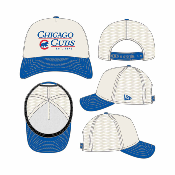 Chicago Cubs New Era Women's Two Tone Retro 9FORTY M Crown Adjustable Cap