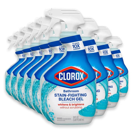 Clorox Bathroom Stain-Fighting Bleach Gel Spray - 30 oz - 9 Pack
