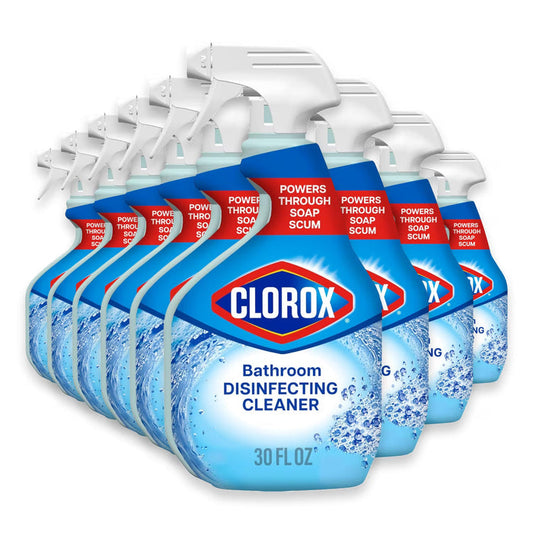 Clorox Disinfecting Bathroom Cleaner Spray Bleach-Free - 30 oz - 9 Pack