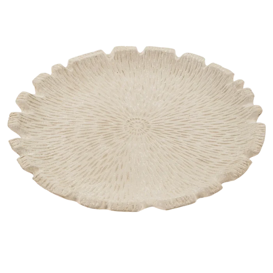 Coral Paper Mache Tray - Magnolia Lane co. Home + Garden + Gift