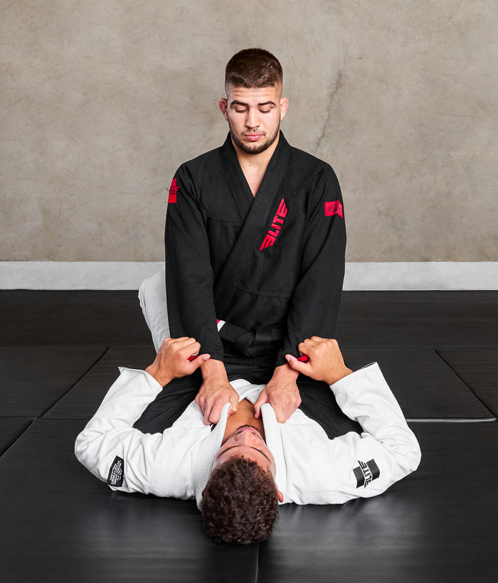 elitesports pack-of-3 core black mens bjj gi action view