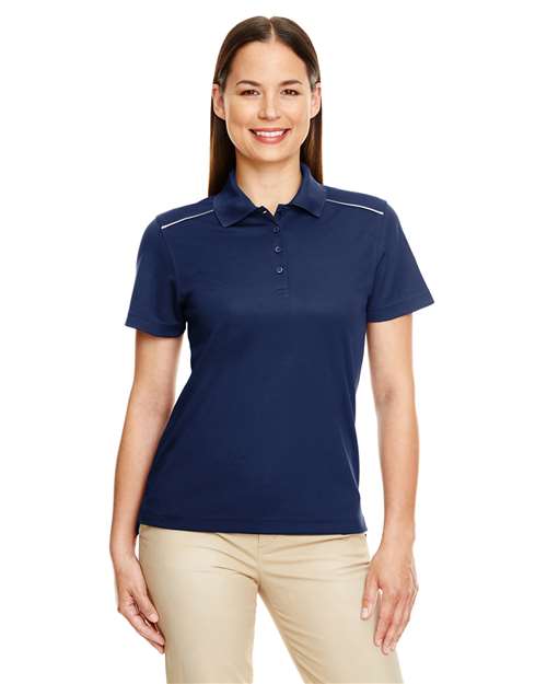 CORE365 78181R - Women's Radiant Performance Piqué Polo with Reflective Piping