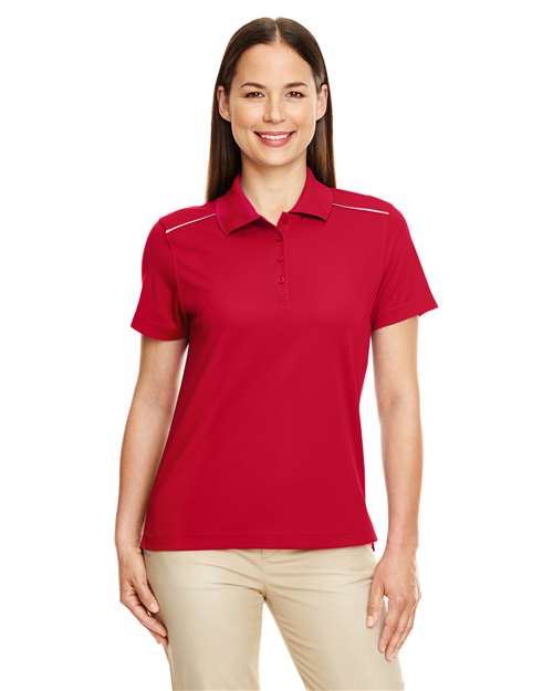 CORE365 78181R - Women's Radiant Performance Piqué Polo with Reflective Piping