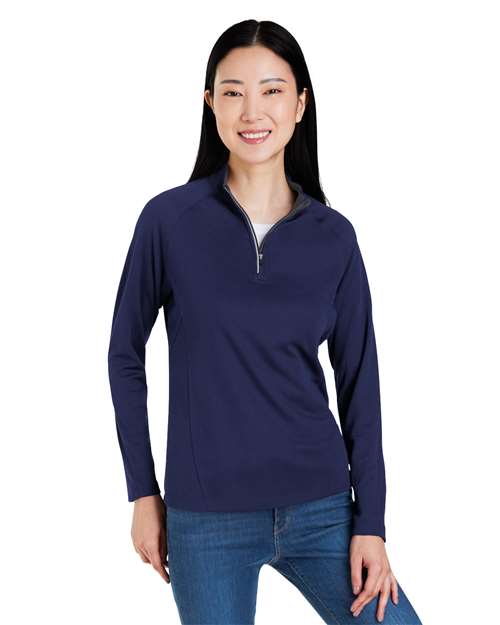 CORE365 CE418W - Women's Origin Performance Pique Quarter-Zip Pullover
